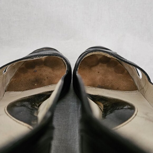 John Fluevog Blind Faith Pumps Black Patent Leather - Size 9.5 - Picture 7 of 10
